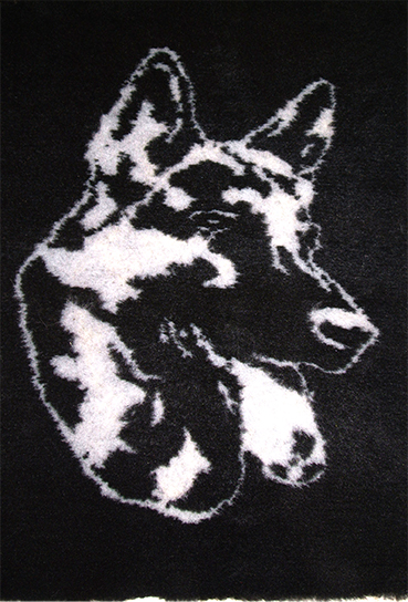 Dry Bed 75 x 100 cm Schäferhundkopf