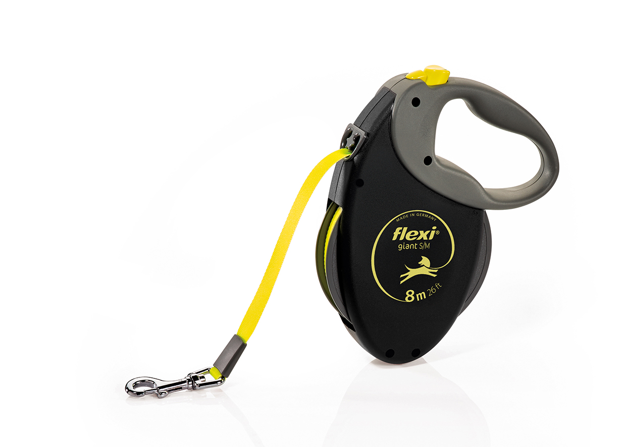 Flexi Giant M 8 m schwarz/neon