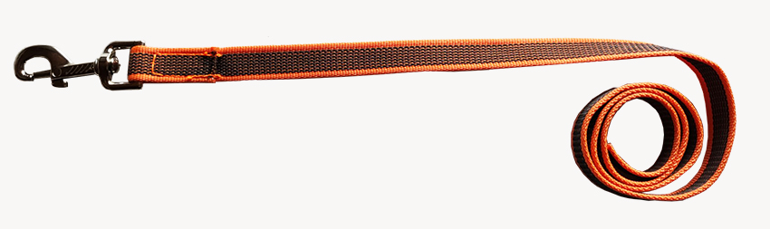 Leine gummiert orange  20mm 10 m  o.HS.