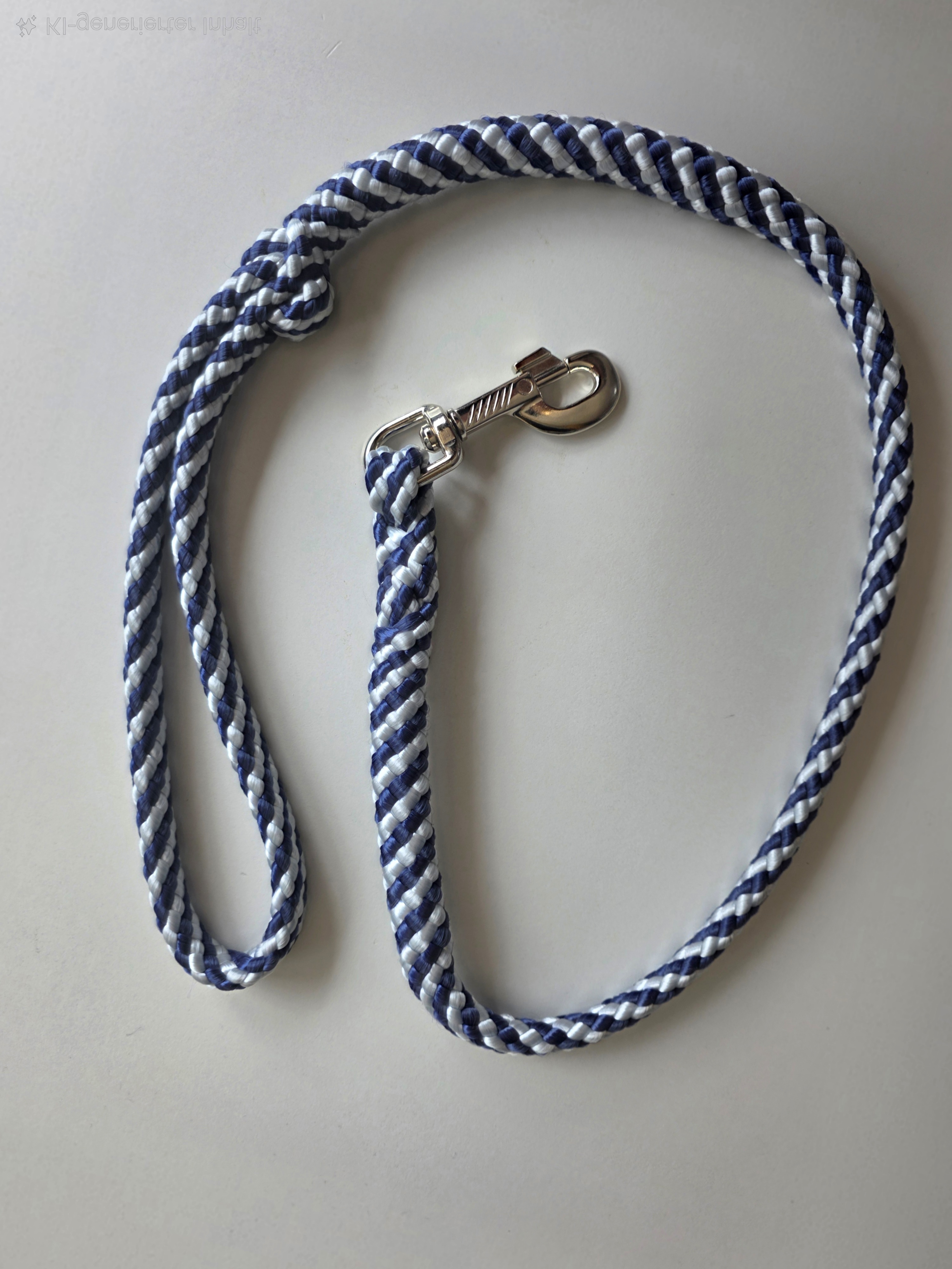 Leine, Multiseil Bolzenhaken 100 cm marine-silber