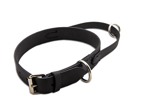 Biothane Halsband 30 mm 65 cm schw. m. Handschl.