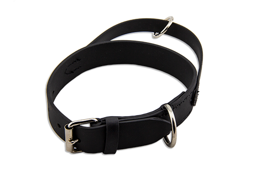 Biothane Halsband 30 mm 55 cm schw. m. Handschl.