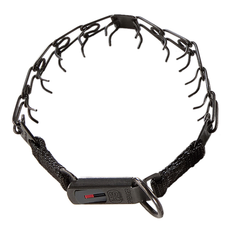 Dressurkette Ultra 2,25mm schwarz mit ClickLock