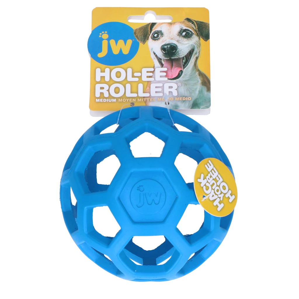 JW Hol-EE Roller Gitterball M 11,5cm blau