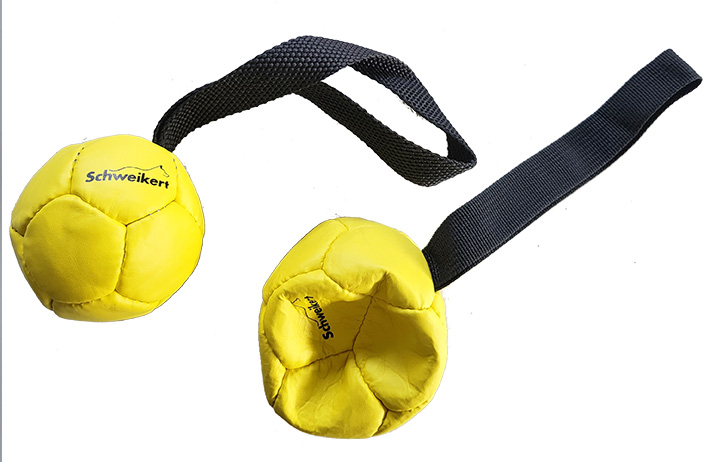 Lederball mit Schlaufe, 8cm, Air