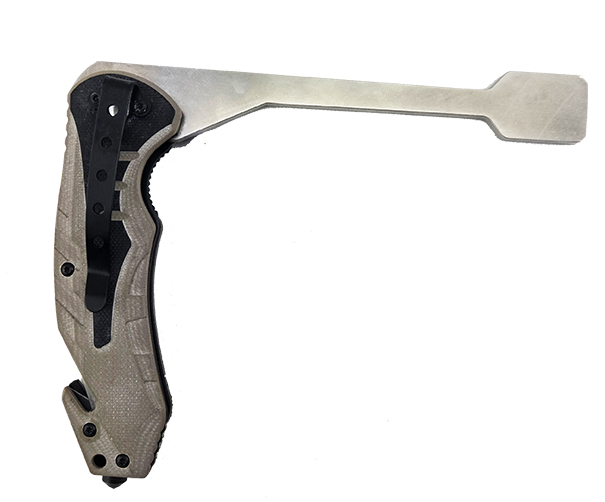Ablasshilfe mit Gurtcutter