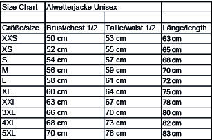 Schweikert Allwetterjacke Unisex Gr. 3XL