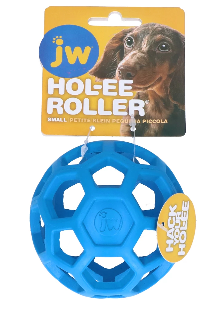 JW Hol-EE Roller Gitterball S 9cm blau