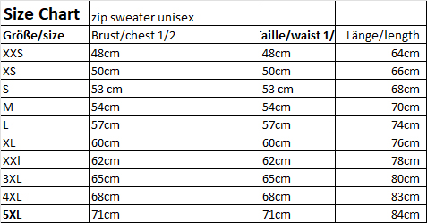 Schweikert Zip Sweater Unisex Gr. 3XL