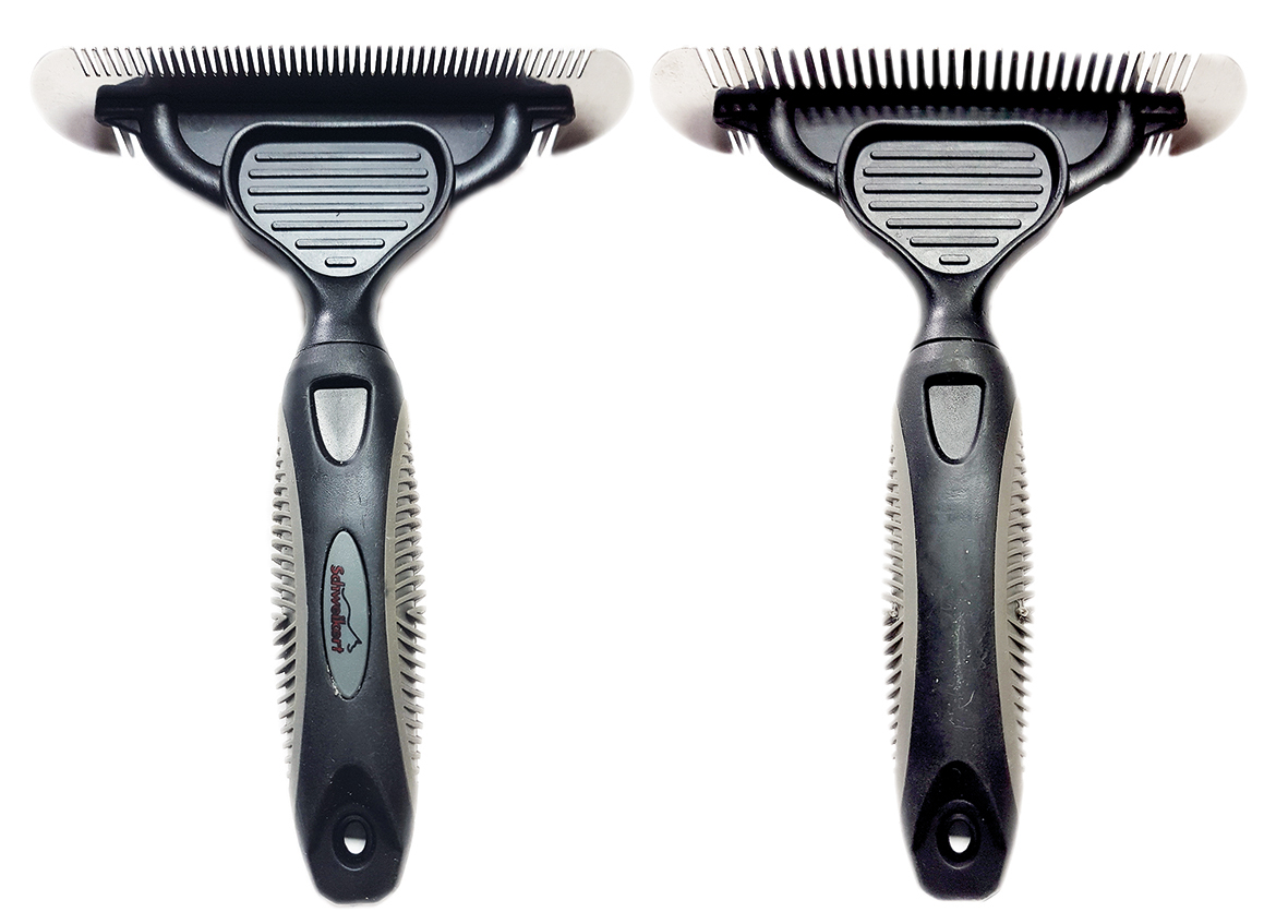 Double sided grooming rake