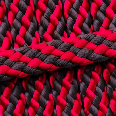 Leine, Multiseil Bolzenhaken 100cm schwarz-rot