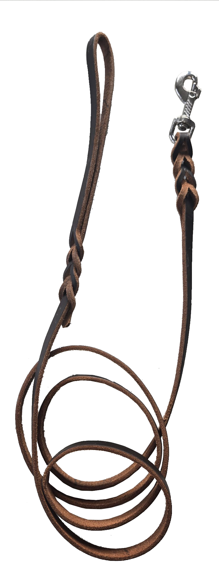 Leine, Rindleder dunkelbraun, 200cm