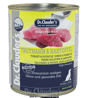 Dr. Clauder's Truthahn & Kartoffel 800 g Dose