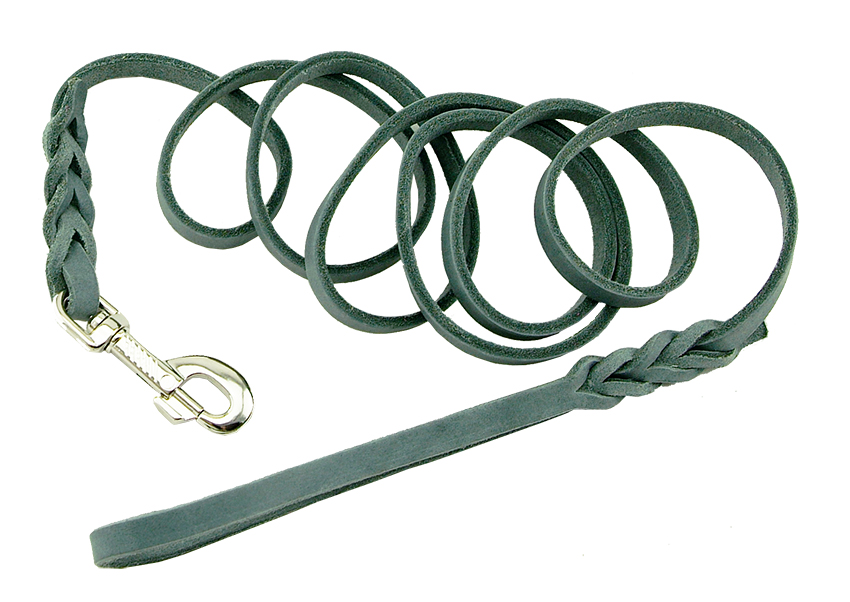 Leine, Fettleder grau, 100 cm
