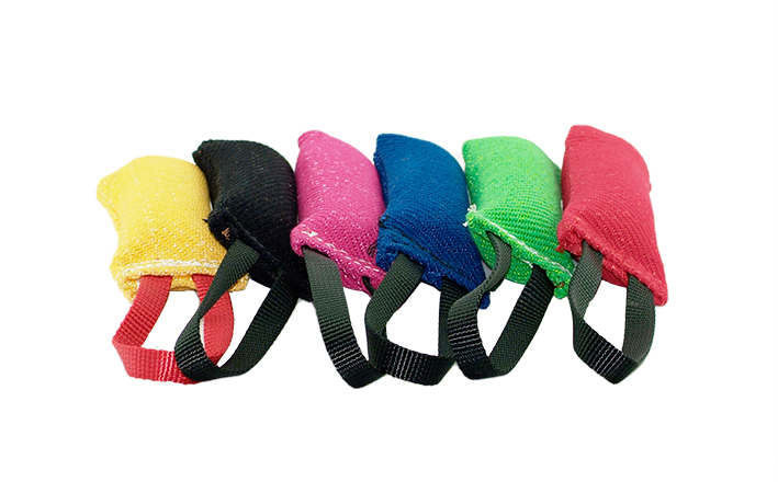 Puppy tug 15 cm w. loop, nylcot black