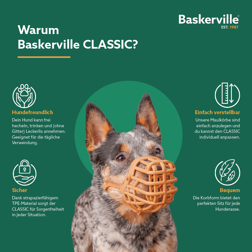 Baskerville Muzzle Classic Size  9
