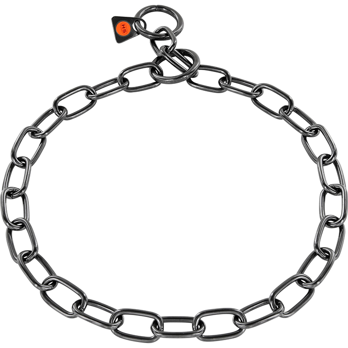 Halskette Edelstahl Medium schwarz