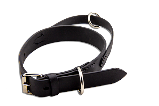 Biothane Halsband 30 mm 60 cm schw. m. Handschl.