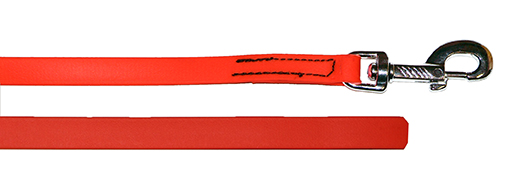 Biothane Leine 16mm orange Ende offen