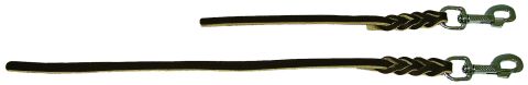 Leather leash, 60cm, brown without loop