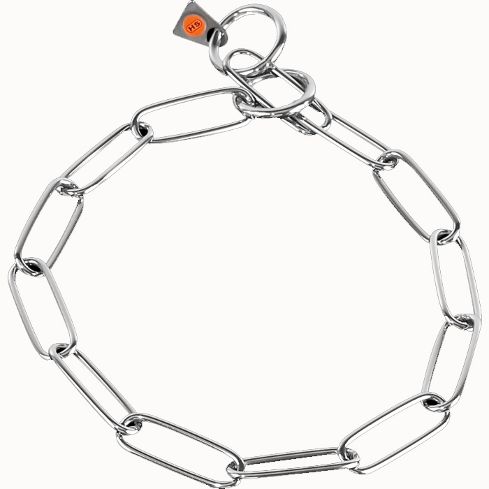 Collar long links stainless steel 3mm 46cm