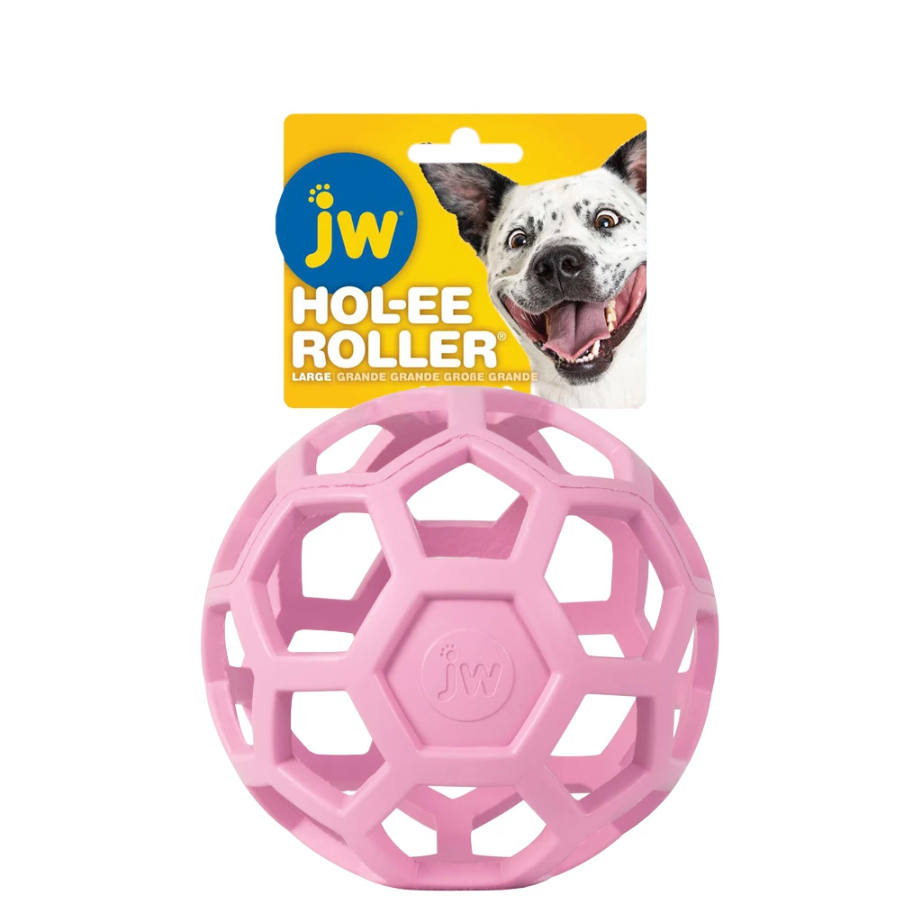JW Hol-EE Roller Gitterball L 15cm pink