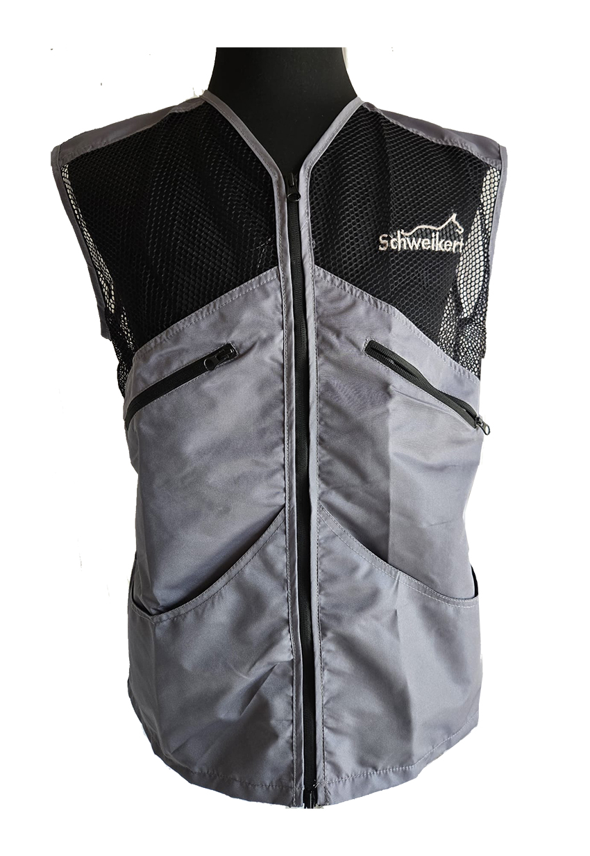 Schweikert Sommer Trainingsweste schwarz-grau