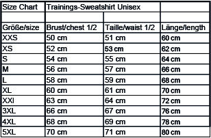 Schweikert Trainings-Sweatshirt Unisex Gr. 3XL