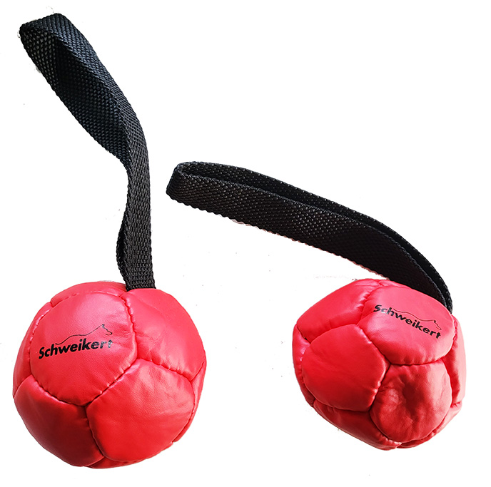 Lederball mit Schlaufe, 10cm, Air