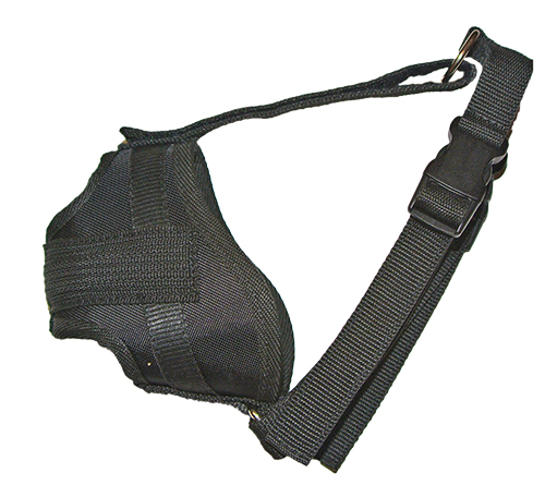 Diensthundemaulkorb mit Stirnriemen Gr L Kurzkopf