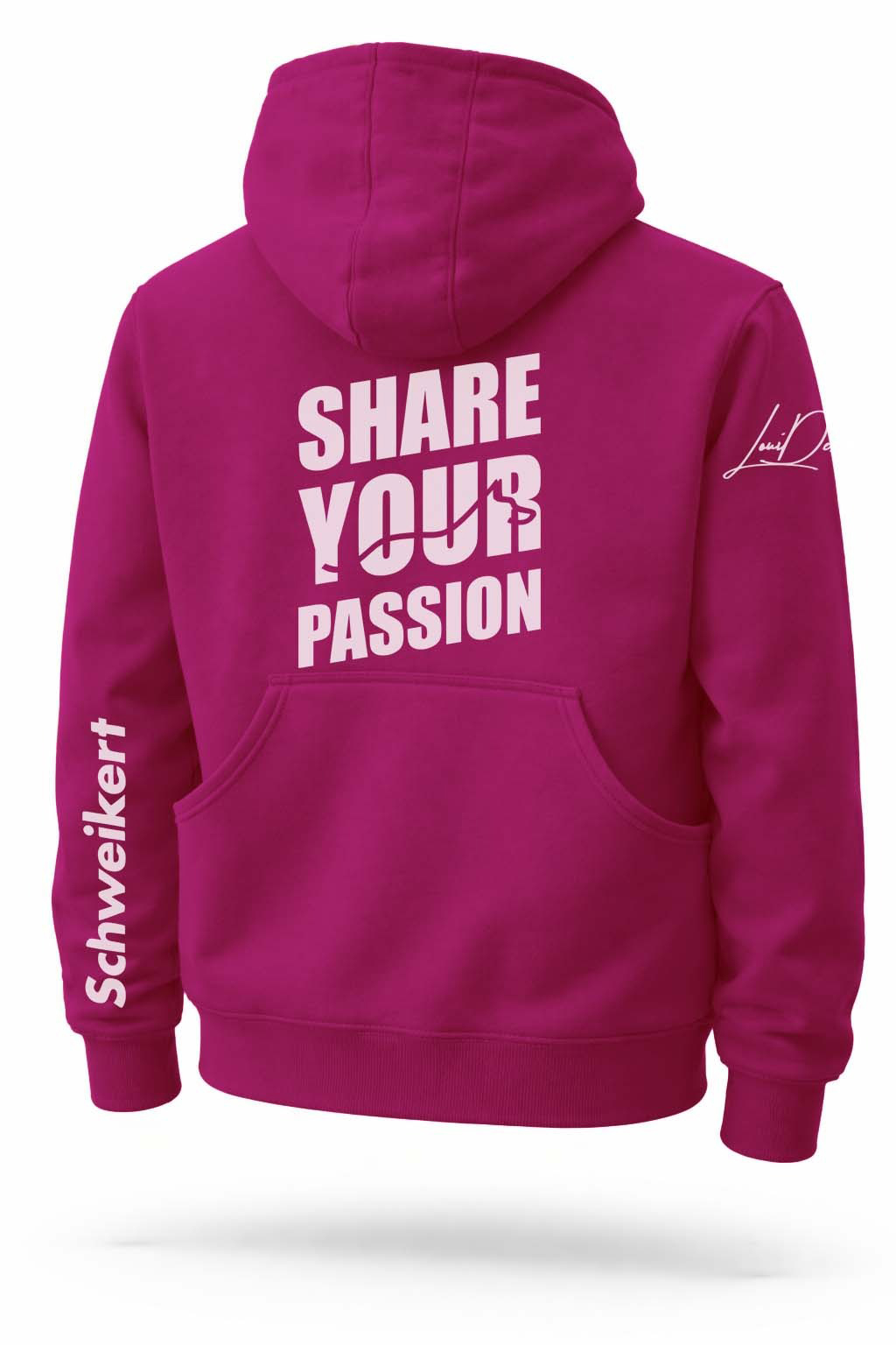 Hoodie Damen magenta  L