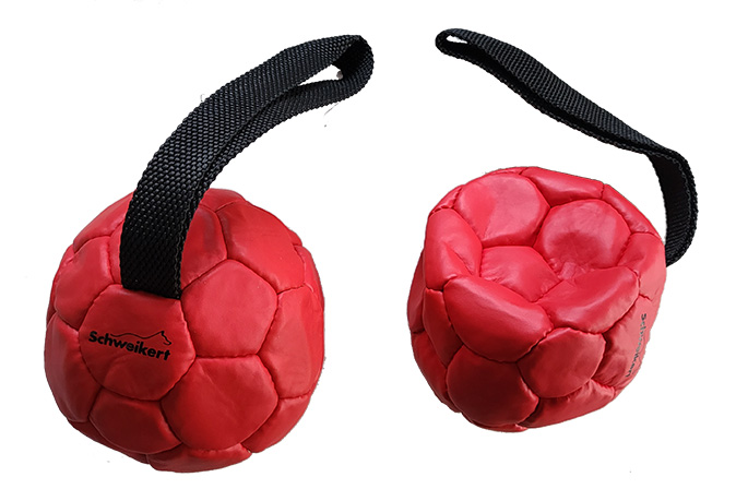 Lederball mit Schlaufe, 14cm, Air